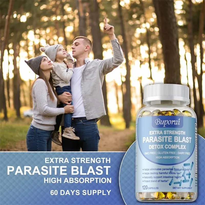 Parasite Blast Detox Complex - Understøtter tarmsundhed Eliminerer parasitter Fremmer metabolisme og forbedrer immunitet