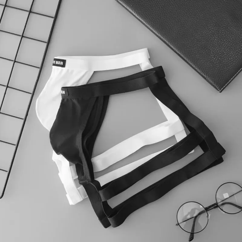 Men's Jockstrap Briefs Suspender Underwear Breathable Thong Briefs U Convex Pouch Elastic Low Rise Underpants — image 4