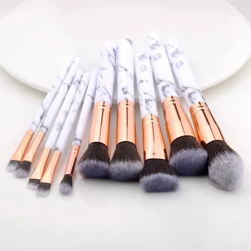 10pcs Set Makeup Brushes Tool Set Cosmetic Powder Eye Shadow Foundation Blush Blending Beauty Maquiagem Beauty Kit for Party — image 8