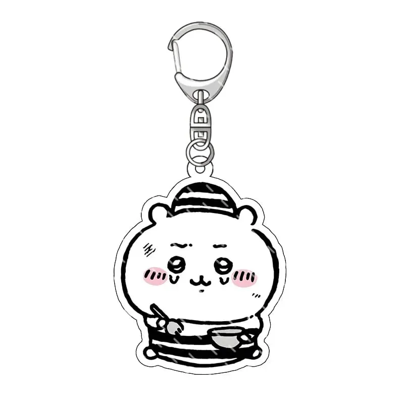 yiji Pendant Anime Comic Acrylic Peripheral Keychain Hachiware Usagi Cute Pendant Bag Hanging Decoration Decoration