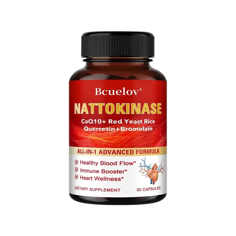 Red Yeast Rice Capsules - with CoQ10 Benefits Cardiovascular Blood Circulation Heart Health and Energy Production