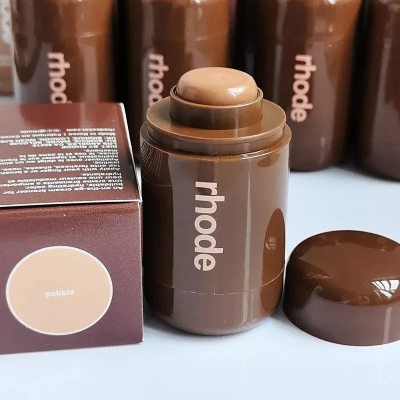 INS Pocket Powder Blusher Stick Lip Cheek Hydrating Stick Natural Rouge Powder Blusher Cream Lipstick Cheek Teacup Candy Color