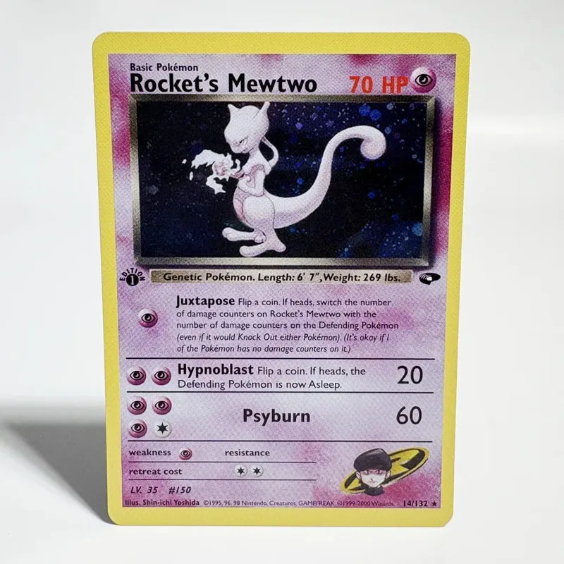 Pokémon Cards 1996 Basic Edition Flash Card Charizard Gengar Blastoise Feraligatr Gengar Trading Card Proxy Collection Card
