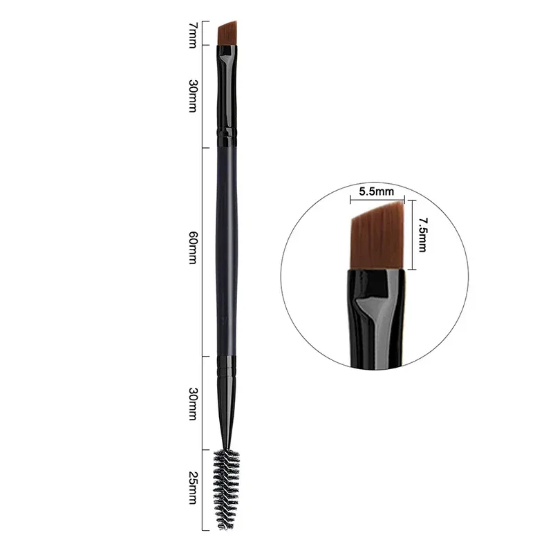 1pc 2 in 1 Double Head Eyebrow brush+Eyelash brush Makeup Tools Cosmetic Brushes Eye lash Make up Brushes brochas maquillaje