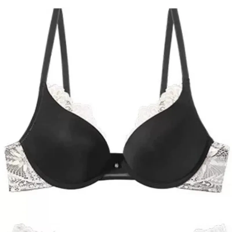 Women Elegant Lace Underwear Set Push Up Bra Soft Underwire Anti Sagging Support Lightweight Comfort Fashion Lingerie Set