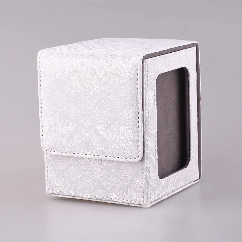 Deck Box for MTG Cards Trading Card Storage Box With Display Window Collectible Trading Card Cases Holds 120+ Sleeved Deck