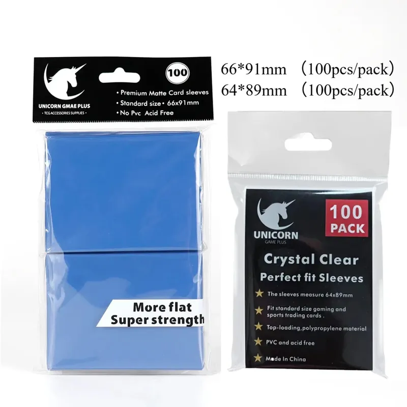 200PCS Card Sleeves Trading Cards Double Layer Matte Standard Size Card Sleeves for Pokemon MTG Baseball Sport Card Board Game