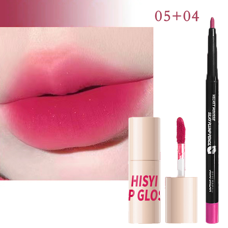 6 Colors Matte Velvet Lip Glaze Natural Long-Lasting Highly Pigmented Lipstick Portable Matte Finish Universal Lip Glaze Makeu