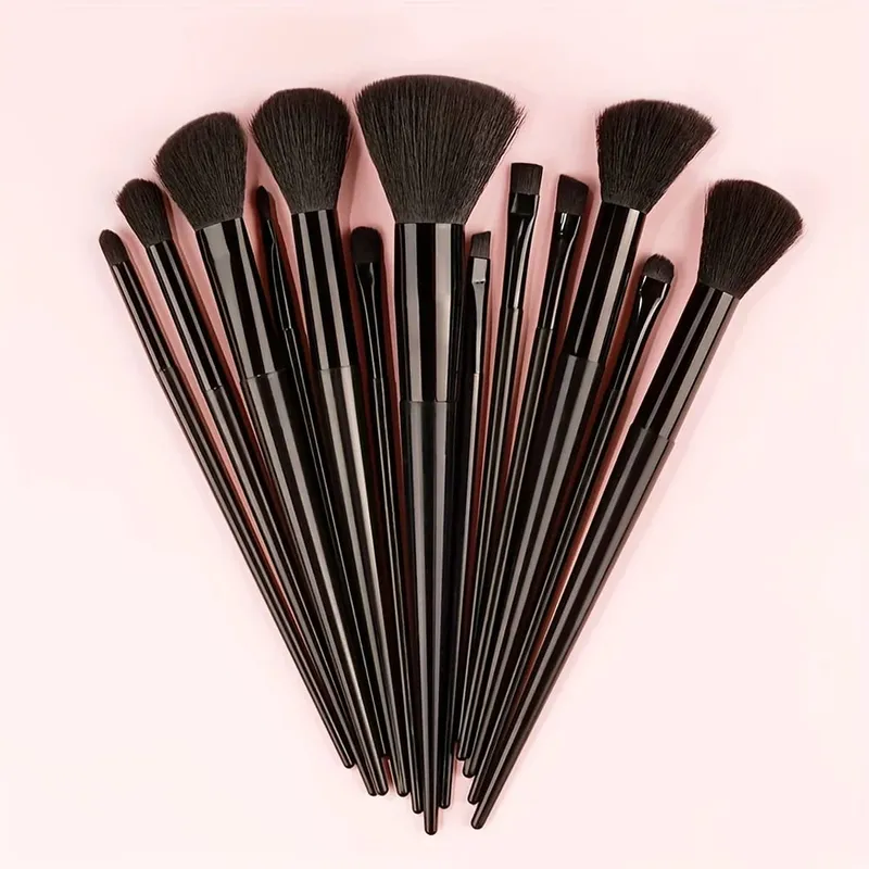 Makeup Brushes Set 13Pcs Premium Synthetic Brush Foundation Powder Blending Concealer Eyeshadow Blush Cosmetics Brushes Travel — image 17
