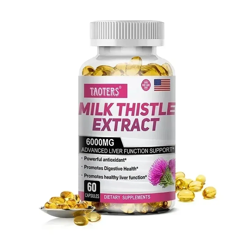 Milk Thistle with Dandelion Root - Liver & Kidney Health Support Supplement - Vegan Non-GMO Gluten Free
