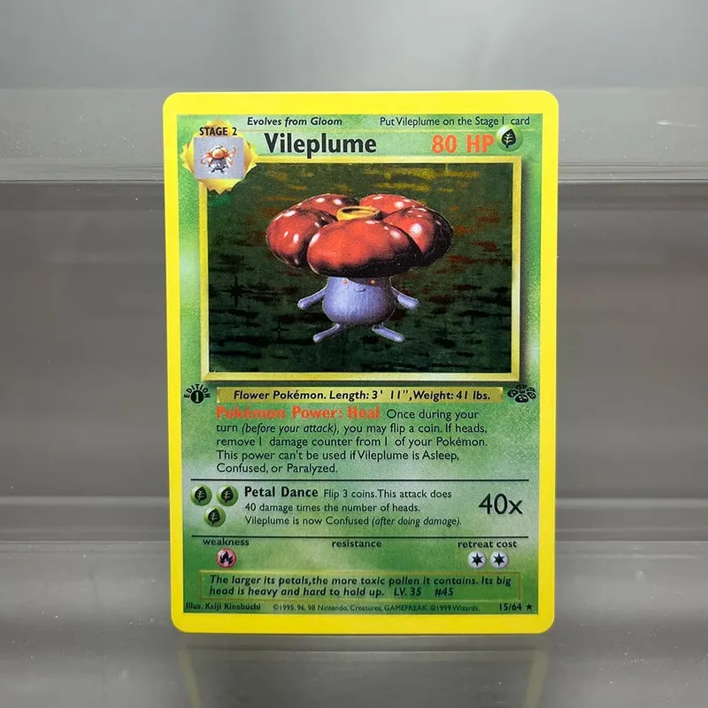 PKM Proxy Cards Jungle Classic 1996 1st Edition Gyarados Magneton Cards Collection PTCG Jolteon Foil Card (NG)