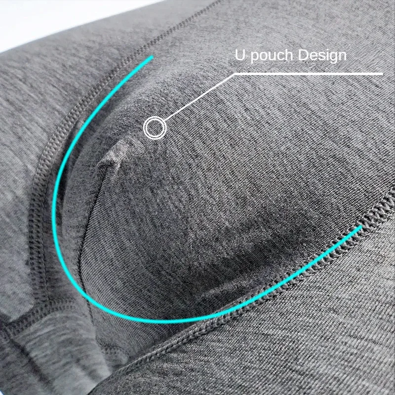 6pcs/Set Black Boxer Men Underpants Bamboo Mens Boxers Man Breathable Men's Panties Sexy Underwear For Men Gifts Comfortable New