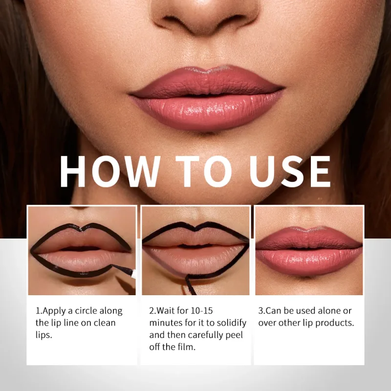 Lip Liner Pencil Peel Off Lip Stain Tattoo Long Wearing Matte Waterproof Smudge Proof Transfer Proof Lip Cosmetic For All Day — image 6