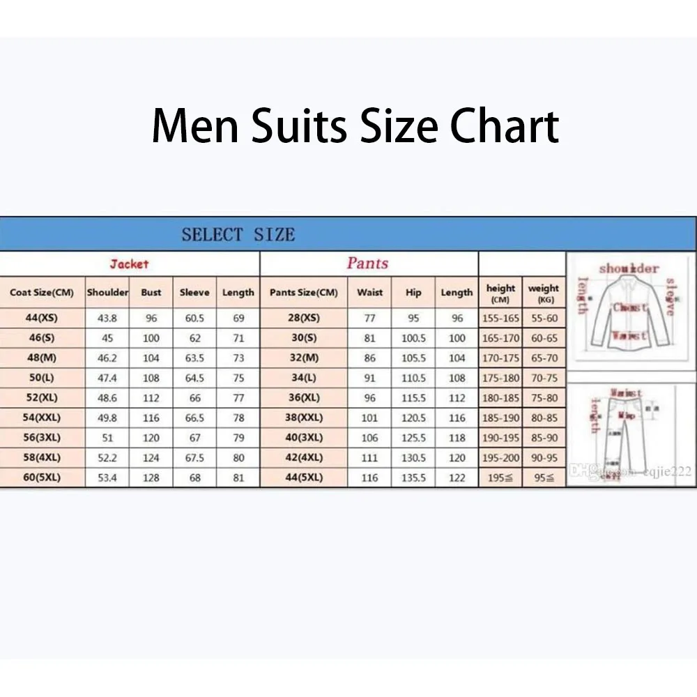 Fashion Designer Men's Suits Customized Peak Lapel Slim Fit 2 Piece Jacket Pants Full Sets Customized Male Clothing Terno