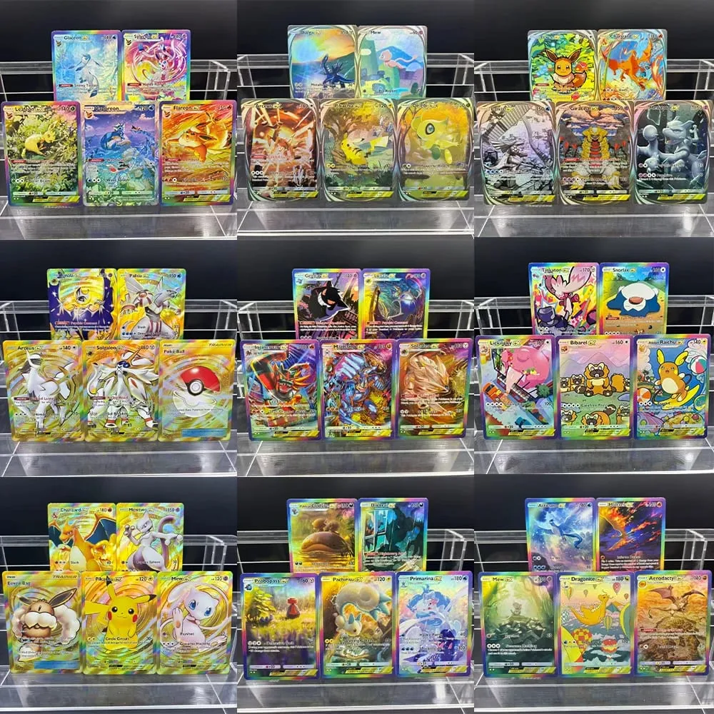 5pcs DIY POCKET Collection Cards Mewtwo Leafeon ex Self Made Single Card Classic Game Anime Card Gift Toy — image 1