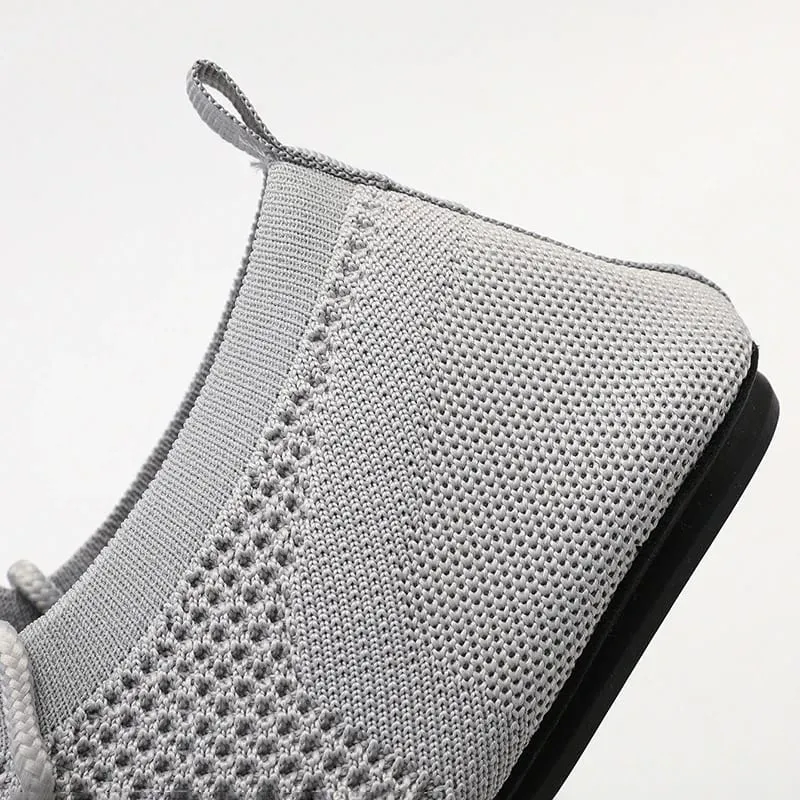 Sapatos casuais masculinos leves respiráveis ​​sapatos vulcanizados femininos ao ar livre mocassins macios malha calçados de condução rendas até 36-47