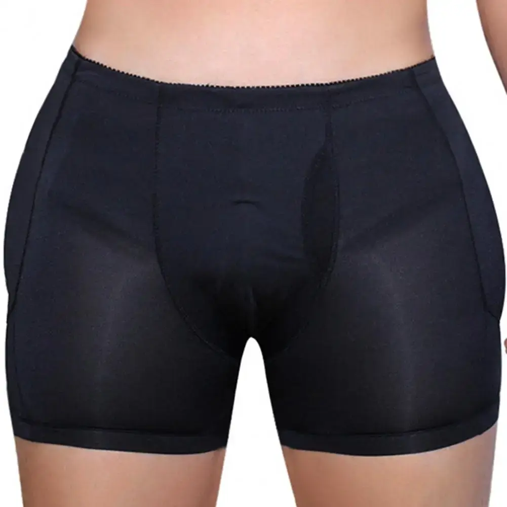 섹시한 가짜 엉덩이 패딩 복서 남성 팬티 패드 작성 Shapewear 두꺼운 엉덩이 리프팅 자연 남성 복서 속옷 엉덩이 기중 장치