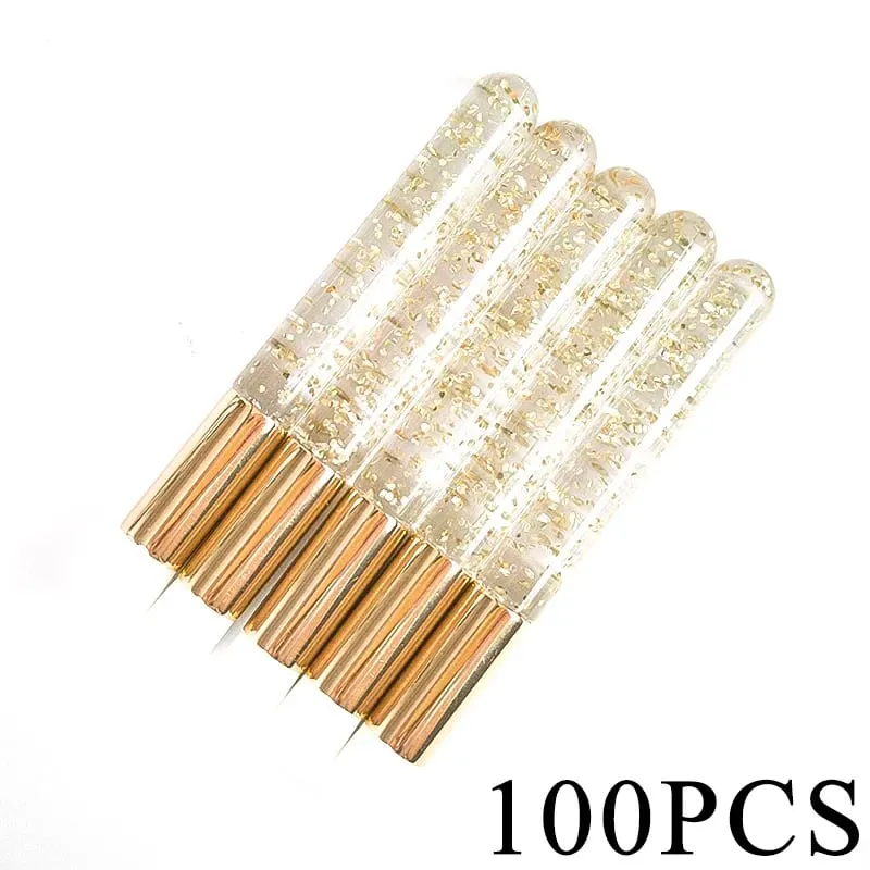 50/100pcs Eyelash Cleaning Brushes for Eyelash Extensions Glitter Lash Shampoo Brushes Nose Pore Cleansing Makeup Tools