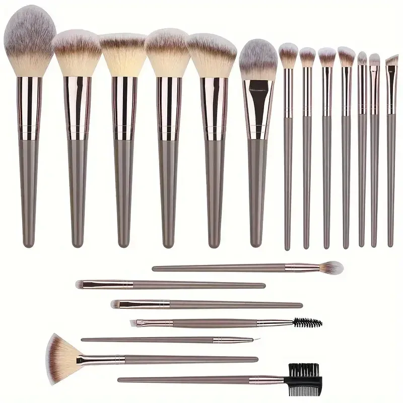 3-20PCS Makeup Brushes Set Foundation Highlighter Eyeshadow Blush Concealers Brush Female Beauty Tools Beauty Sponges Thumb Puff