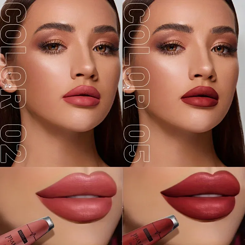High Pigmented Matte Lip Glaze - Long-Lasting Smudge Proof Liquid Lipstick Makeup Valentine's Day Gifts Women's Day Gift