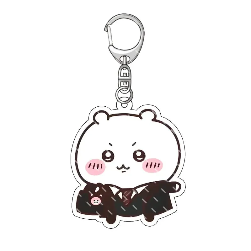 yiji Pendant Anime Comic Acrylic Peripheral Keychain Hachiware Usagi Cute Pendant Bag Hanging Decoration Decoration
