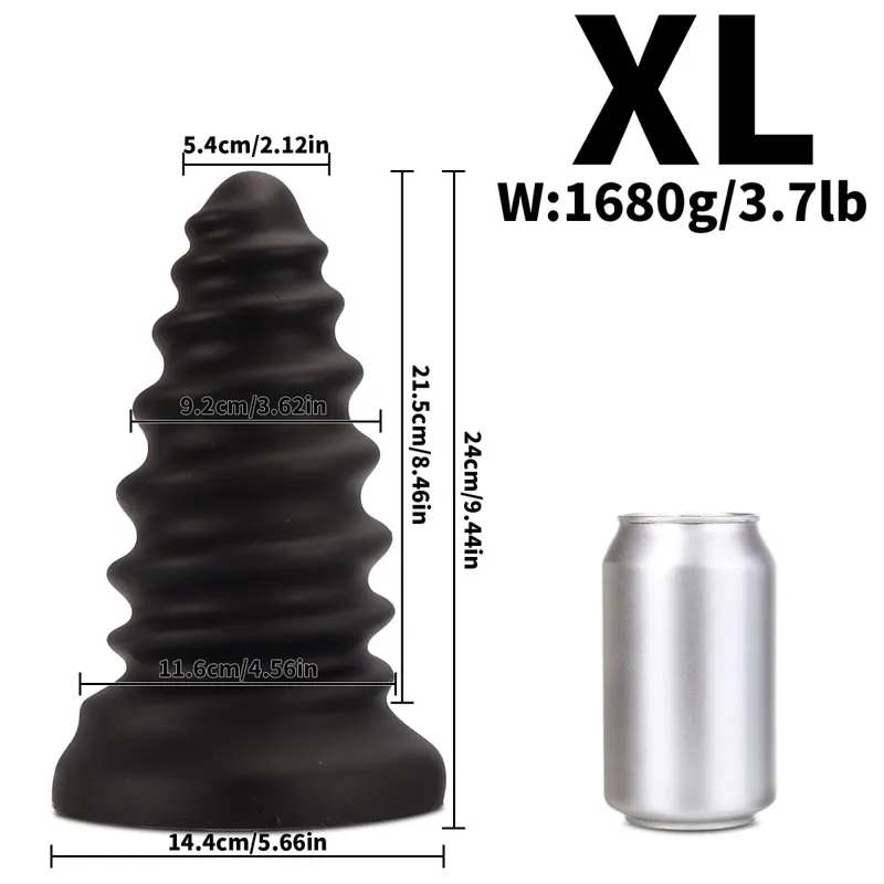 Huge Anal Plug Anal Training Dilator Big Dildo Ass Long Screw Butt Plug Large Gay Sex Toy for Women Men Prostate Massage 18 — image 11