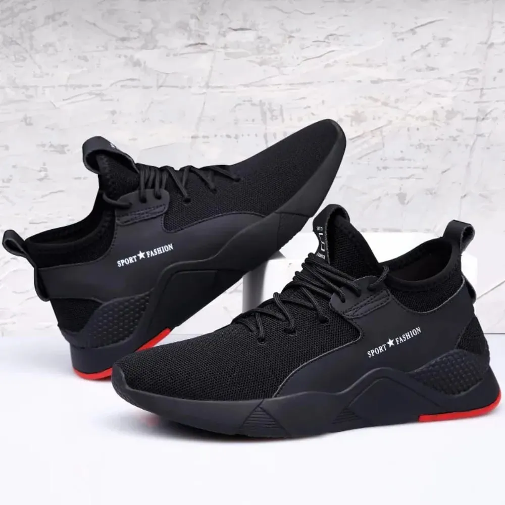 Breathable Mesh Summer Men Platform Sneakers Lightweight Casual Loafers Shoes for Running Tennis Hiking Outdoor Daily Wear
