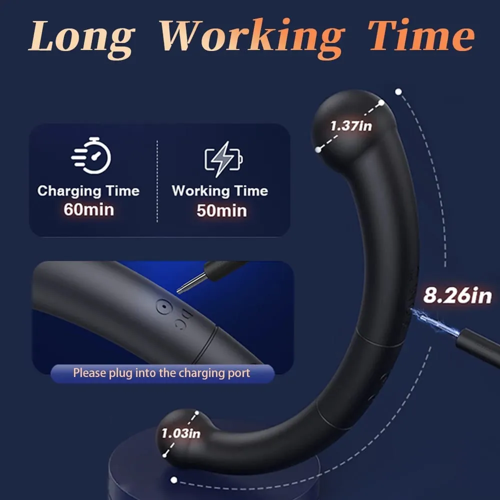 Double Ended Vibrating Prostate Massager 10 Vibrating Modes G Spot Stimulator Vaginal Stimulator Sex Toy for Women Men Couples