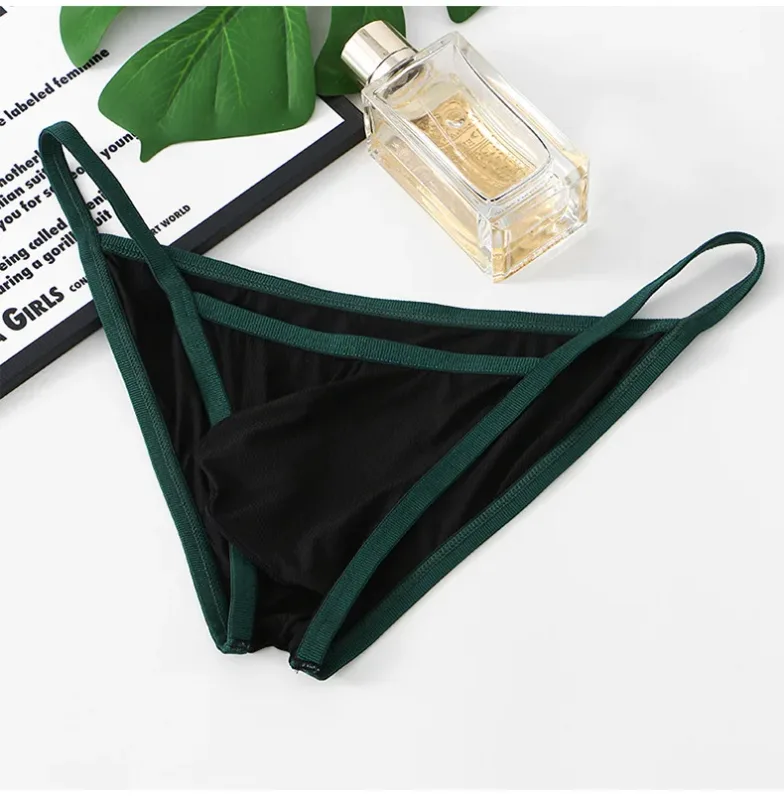 Summer Men's Ice Silk Briefs Breathable Thread Low-waist Brief Shorts — image 18
