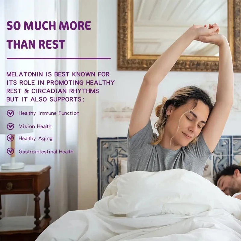 Melatonin Supplements - Promote Sleep Quality & Alertness Help Deep Sleep — image 4