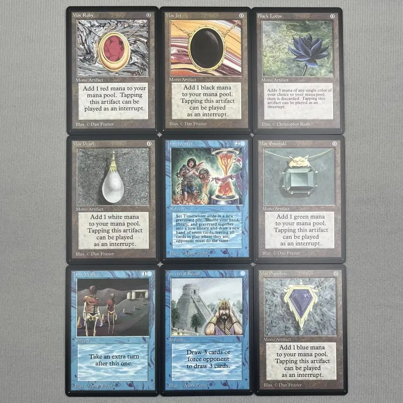 TCG Proxy Cards Deck Borad Games Single Hologram Black Lotus Power9 Dual Lands The One Ring — image 2