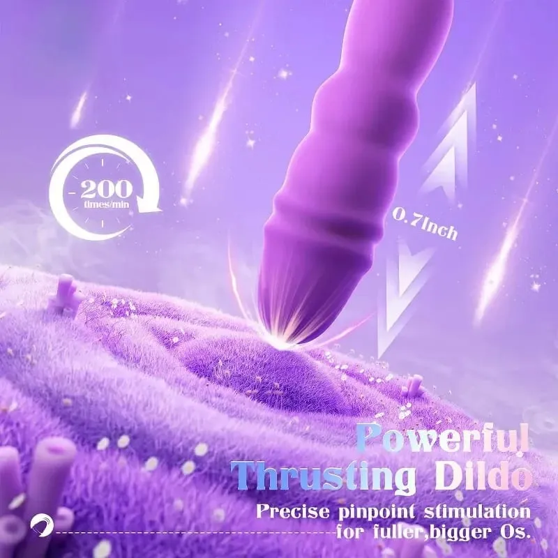 Clitoral stimulation Insert G-spot dildo Vibrator Clitoral vibrator 10 kinds of vibration 9 kinds of thrust dildo sex toys 18+ — image 3