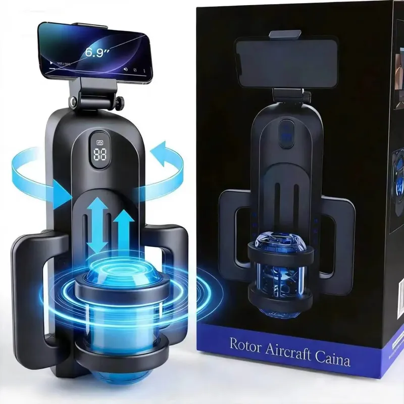 Thrusting High Speed Male Masturbator Machine Automatic Telescopic Masturbation Cup Handsfree Sex Toy For Men — image 9