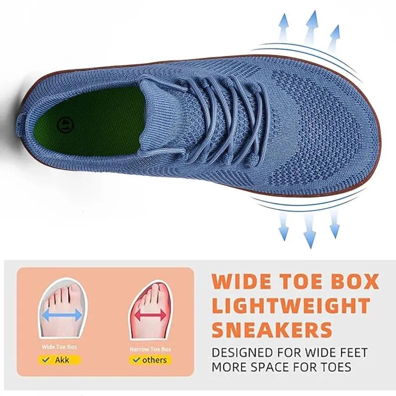 Wide Toe Barefoot Shoes Mens Womens Minimalist Walking Sneakers Shoes | Zero Drop Sole | Breathable Mesh