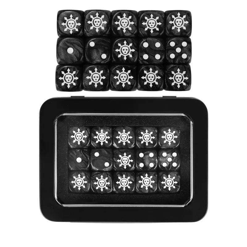 15PCS 16mm/0.63inch D6 Wargaming Dice Set for Tabletop Miniatures Game Damage Tracking Army Faction Themed Dice Tokens — image 16