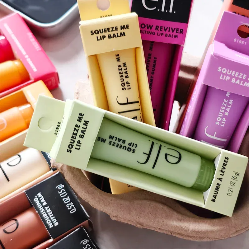 Hot Sale New Elf Bubblegum-Cherry Mango-Watermelon Lasting Moisturizer Lip Gloss Lip Balm & 8 Colors Cream Blush Brand Cosmetics