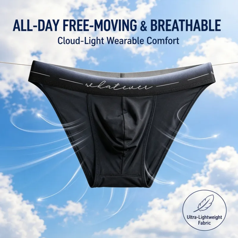 Men Ice Silk High Cut Briefs Printed Moisture Wicking Breathable Athletic Underwear for Bodybuilder Gym Daily Wear 1 / 3Pcs Set