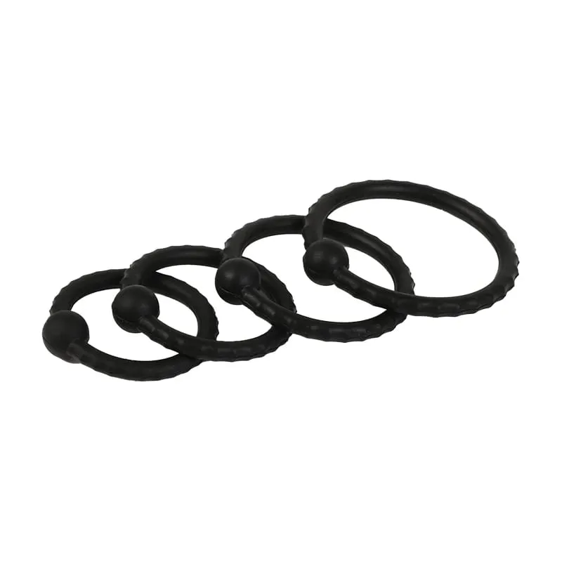 3pcs Male Penis Lock Cock Ring Set Erection Delay Time Ejaculation Penis Ring Enlargement Ball Stretcher Sex Toy for 18+ Big Man