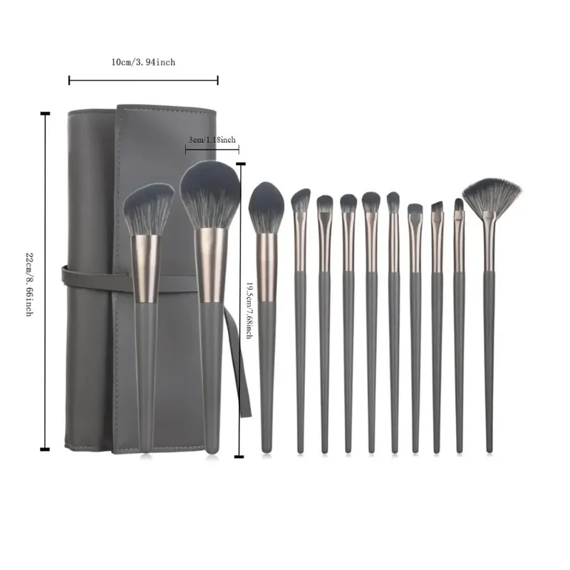 1-14pcs Makeup Brushes Tools Set Make Up Brush Tools Kits for Eyeshadow Eyeliner Cosmetics Brushes Maquiagem Soft Skin-Friendly