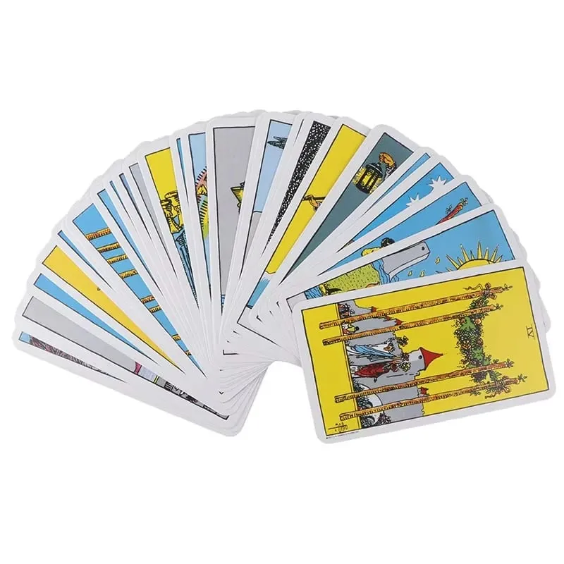 Rider Waite Tarot Card Divination Personal Use Tarot Deck Full English Spanish Version Oracles Deck for Girl Board Playing Game