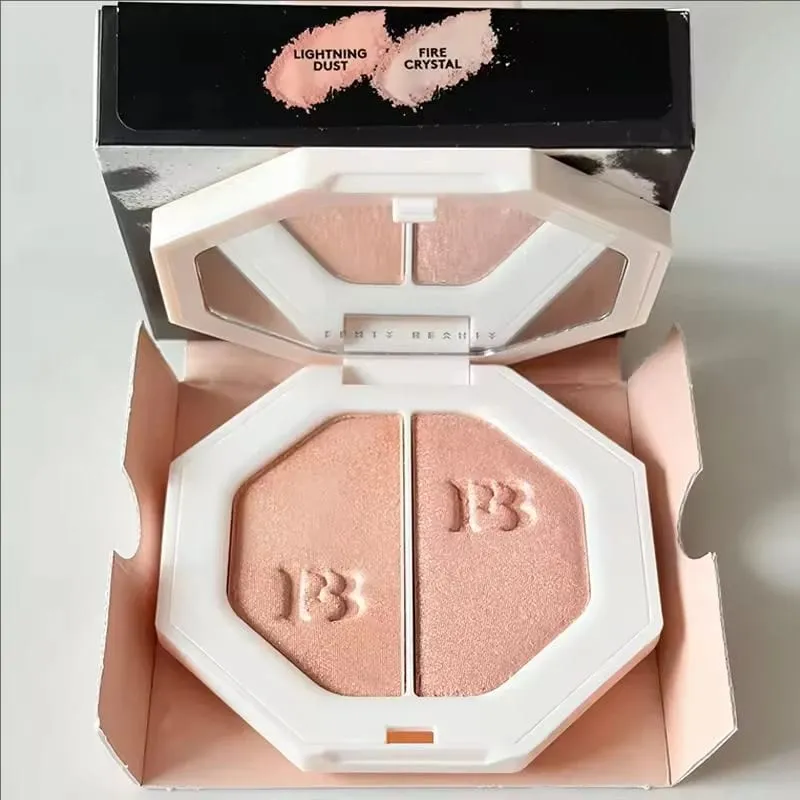 Hot Fenty Beauty Lip Gloss Lipstick Water Gloss Highlight Mirror Lasting FUSSY HEAT RIRI Sparkling Charming Moisturize Lip Care