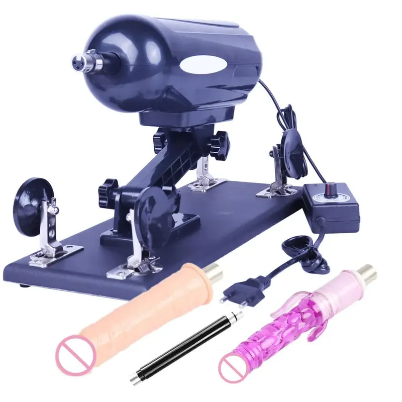 Sex Machine Gun with Big Dildo Automatic Thrusting Machines for women Retractable 8 Accessories Vibrator Masturbation