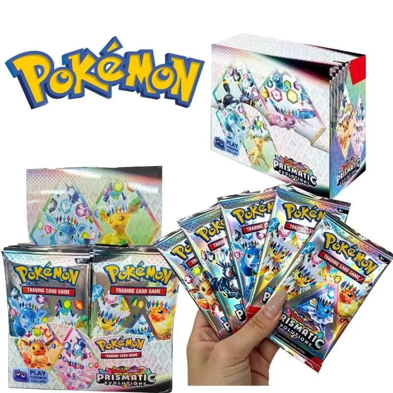 360Pcs/Box 10Cards/PACK English Pokémon Card Prismatic Evolutions English Booster Battle Transaction Card Gifts