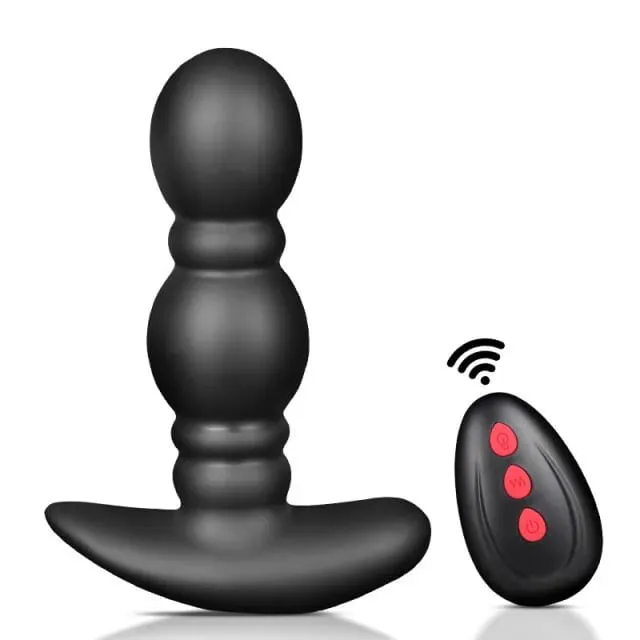 Wireless Remote Control Male Prostate Massager Inflatable Anal Plug Vibrating Butt Plug Anal Expansion Vibrator Sex Toys For Men