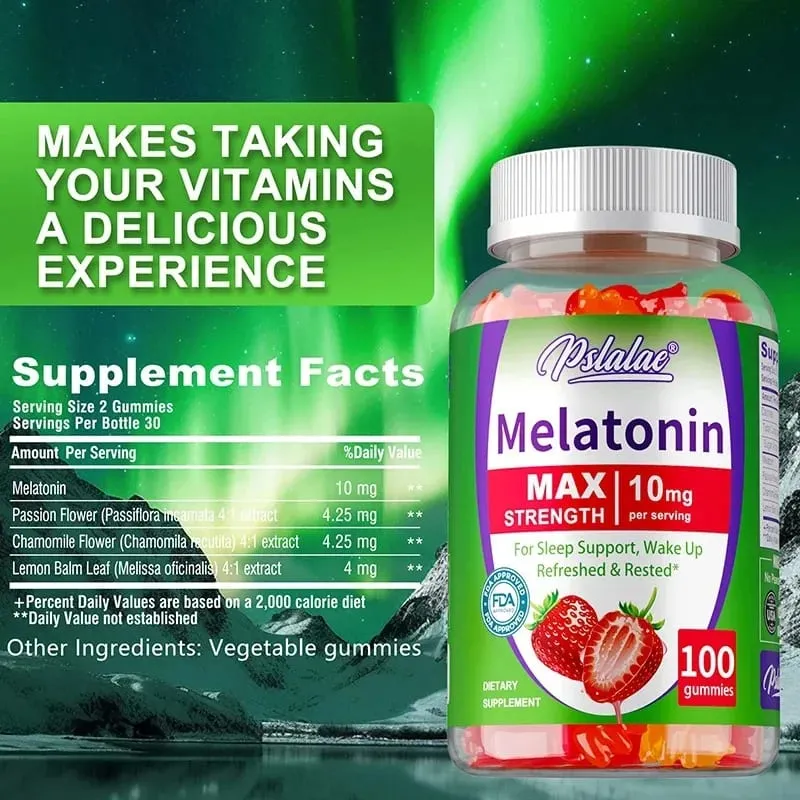 Melatonin Gummy - Aids Sleep Improves Insomnia Regulates Biological Clock Improves Immunity Adult Health Products