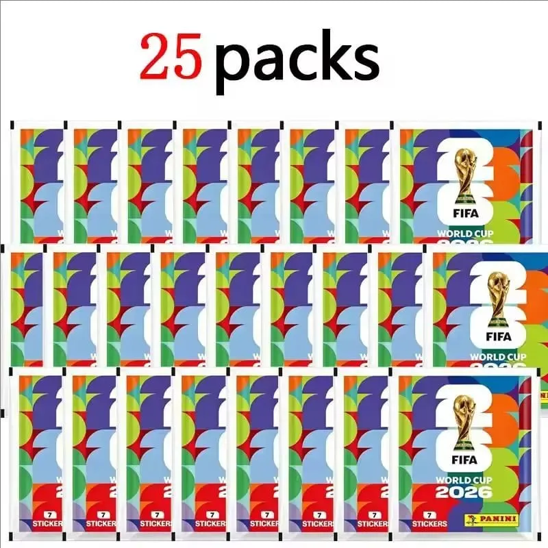 2026 World Cup Official Panini Sticker Collection Mystery Card Games Football Player Collectible Blind Pack Fan Souvenir Gift.