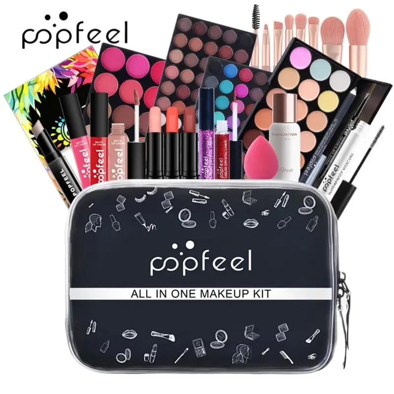 All-in-One Makeup Kit 3 Set Options Full Face Cosmetics Set Beginner-Friendly Gift For Women