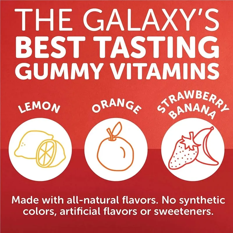 Children's Multivitamin Gummies - with Vitamin C Omega-3 Fish Oil - Boosts Immunity and Supports Brain Health