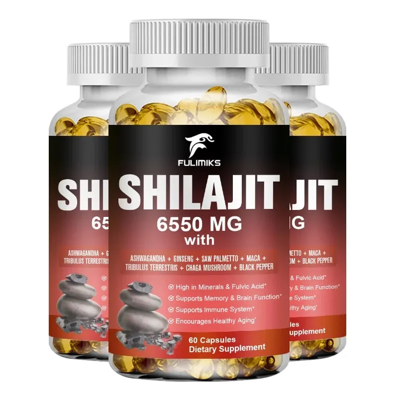 Shilajit Fulvic Acid Supplement with Chaga & Black Pepper Boosts Energy Stamina Immunity Brain Health & Vitality — image 7