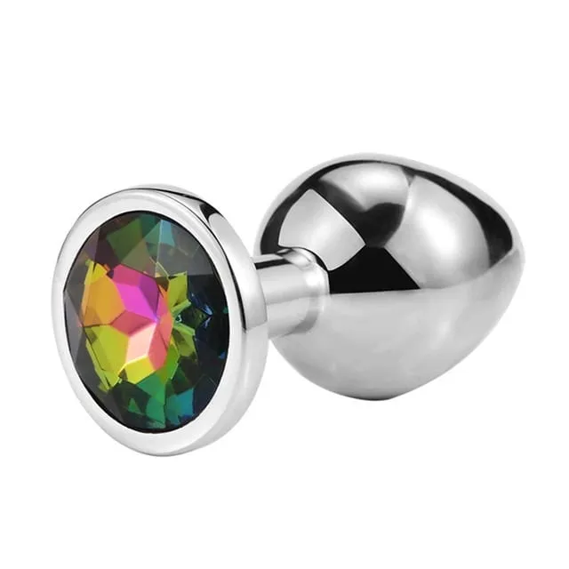 Anal Plug 3 Sizes Stainless Beginner Crystal Butt Plug Anus Masturbation Stimulator Dildos Adult Portable Sex Toys For Man Women